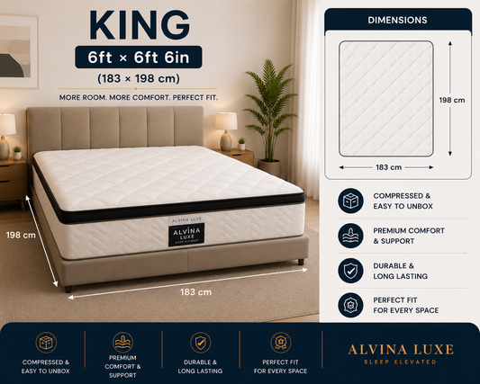 6 by 6ft 6inches compressed mattress