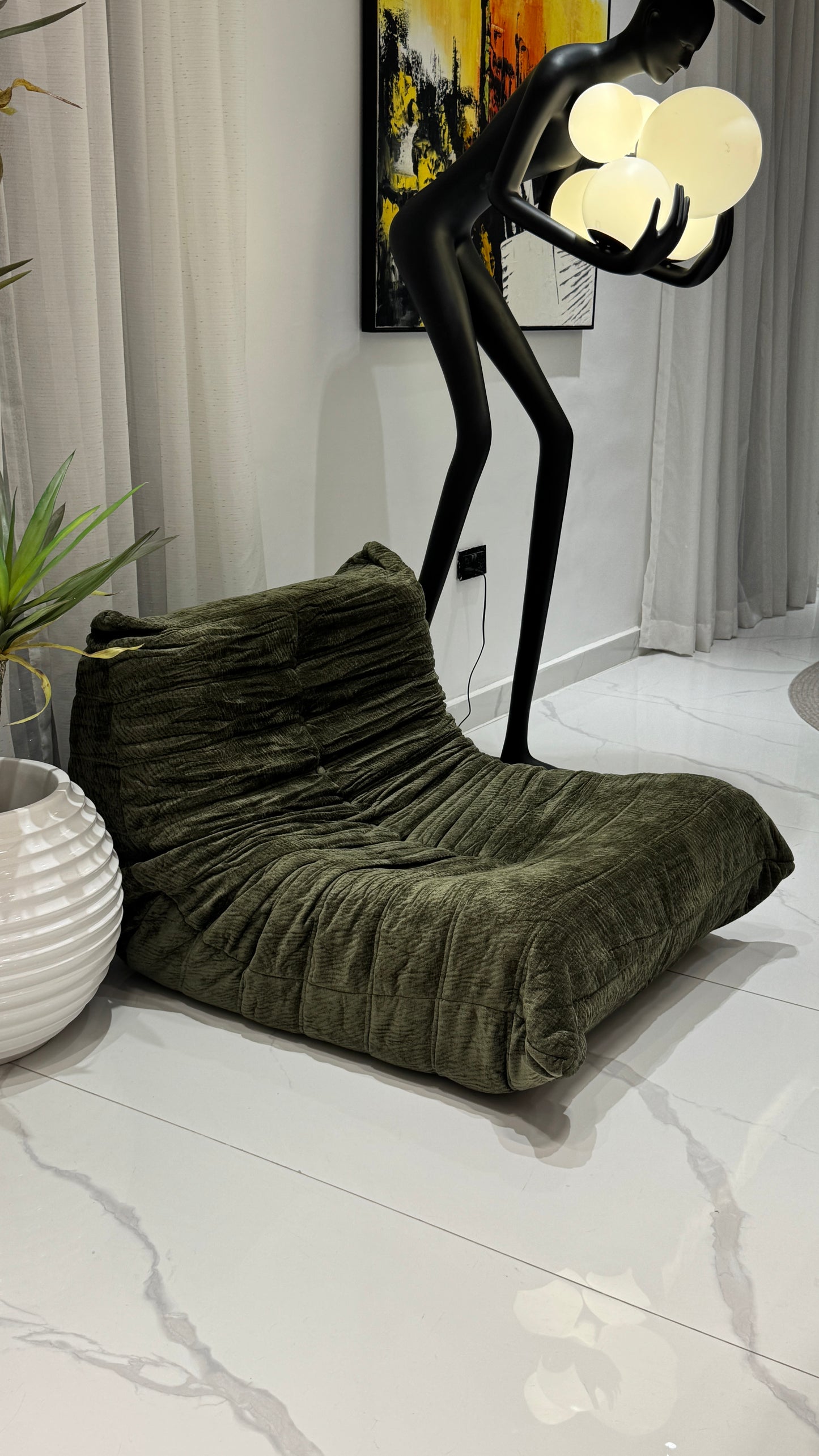 Compressed sofa