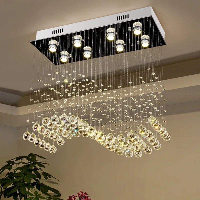 Rain Drops Crystal Chandelier