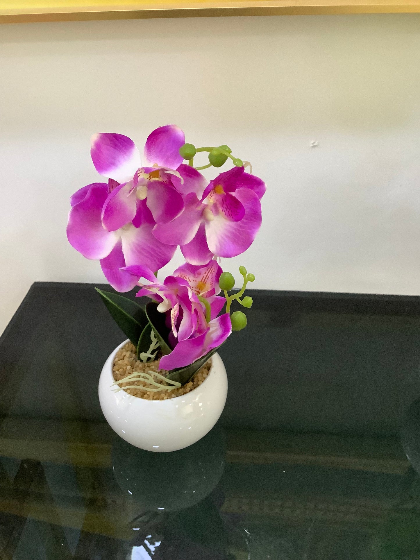 Small ceramic orchid