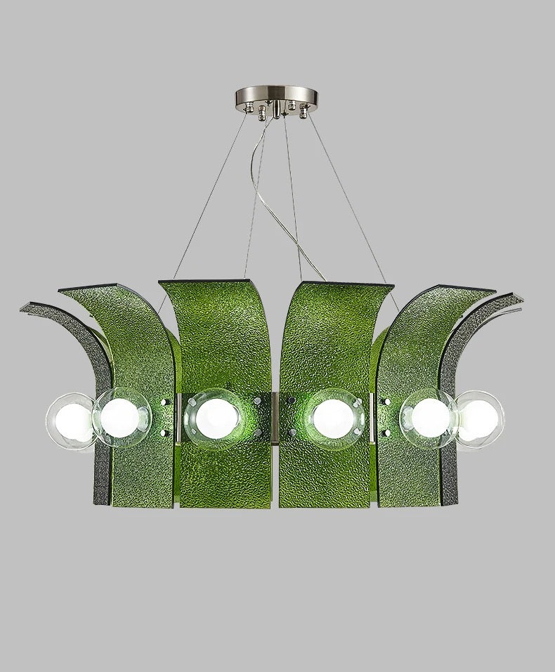 Green chandelier