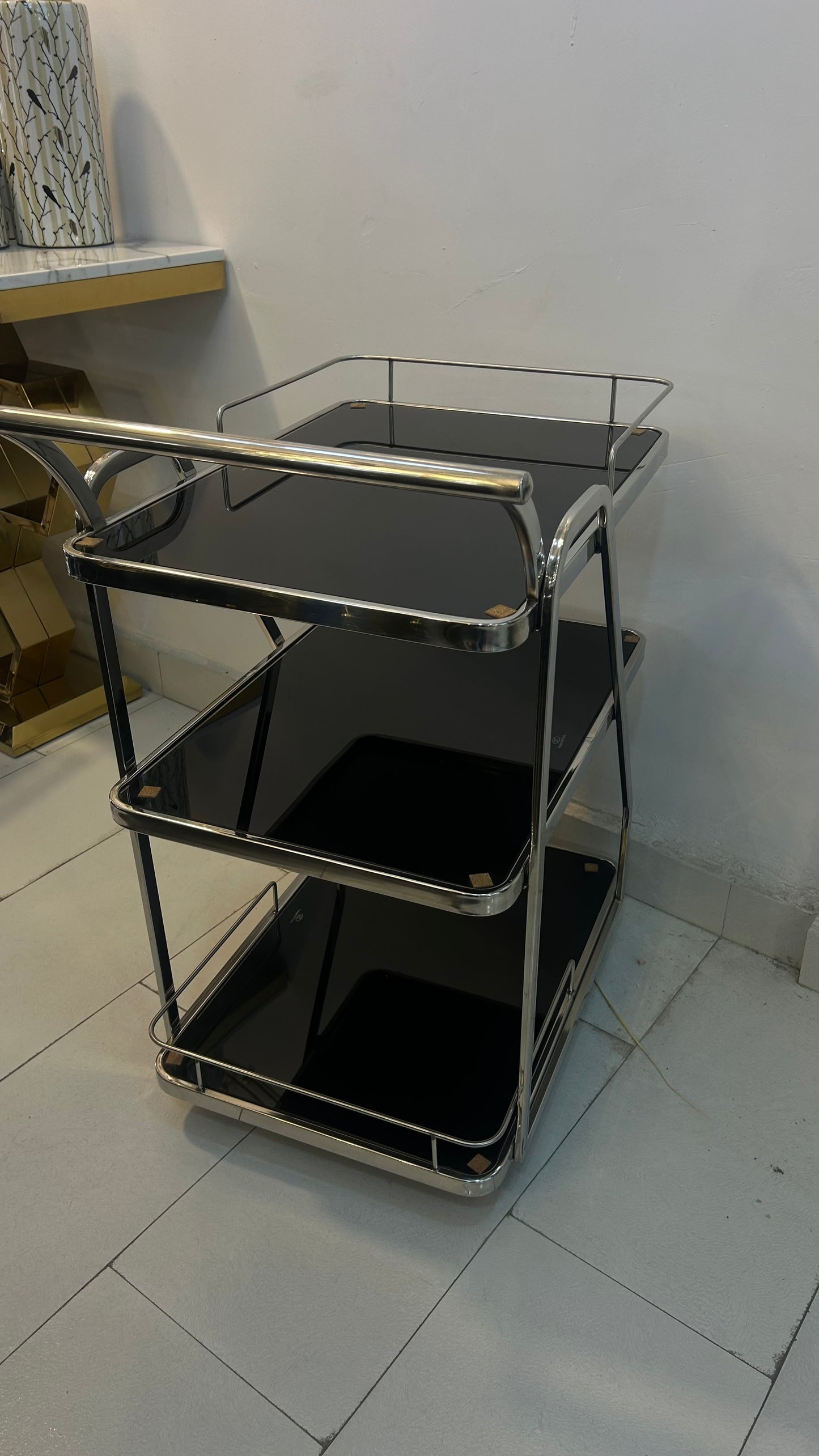 Wine Trolley (Silver)