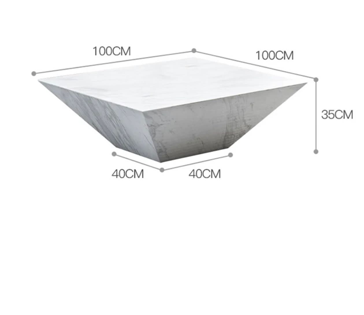 Italy modern art style natural marble coffee table