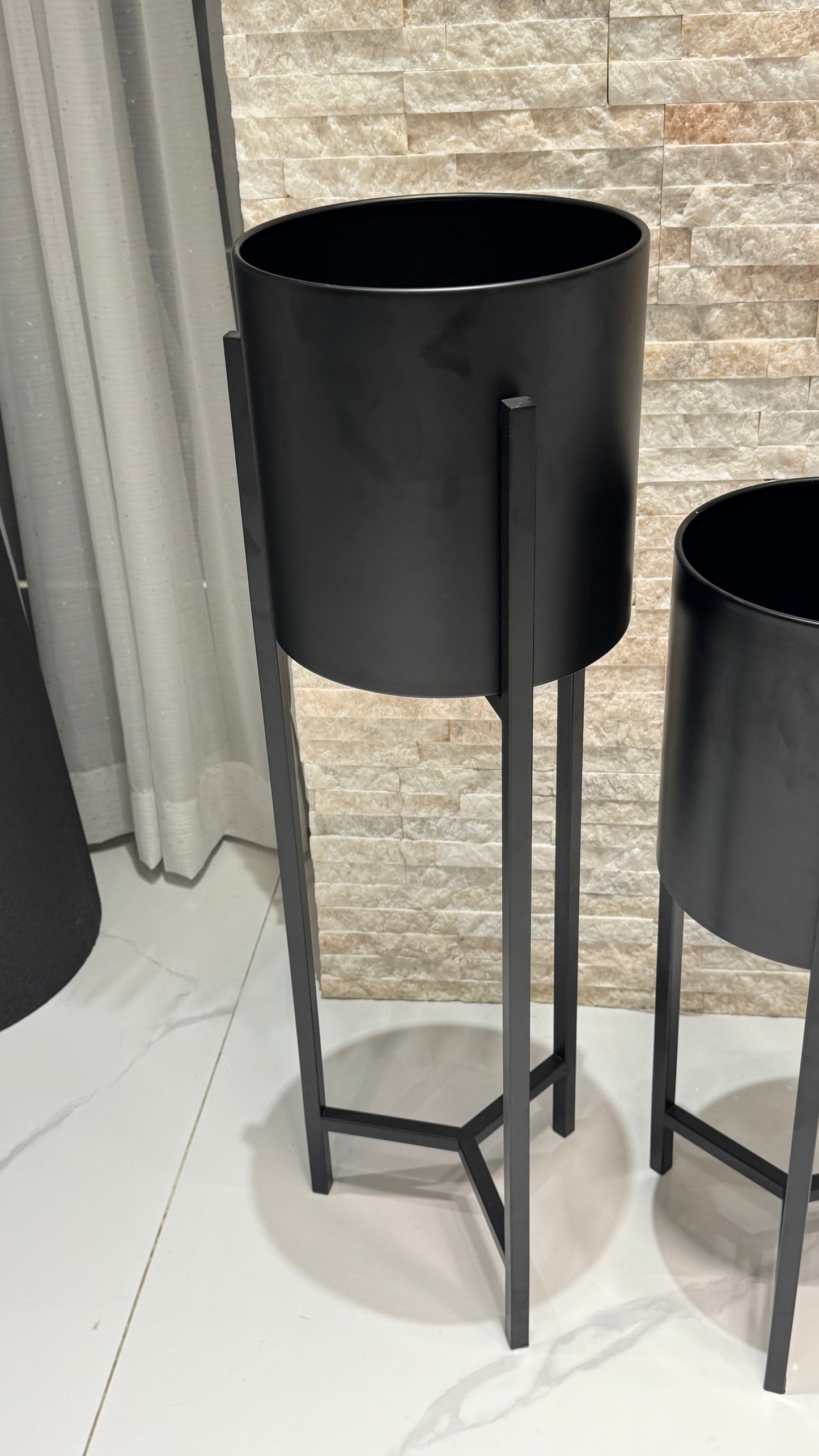 Matte Black Stainless Vase SN03