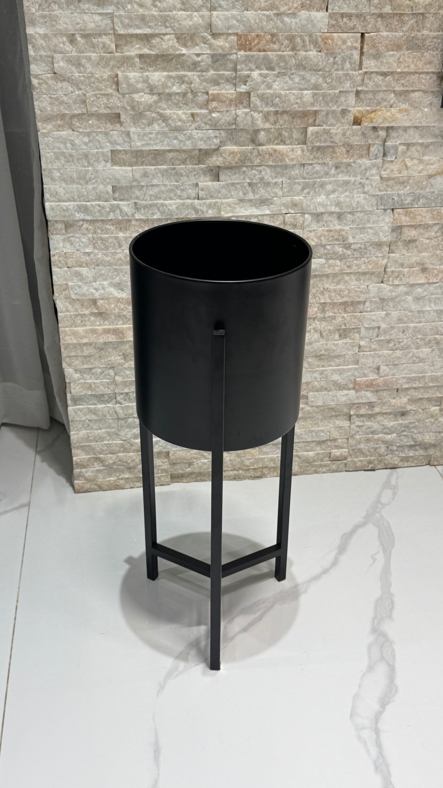 Matte Black Stainless Vase SN03
