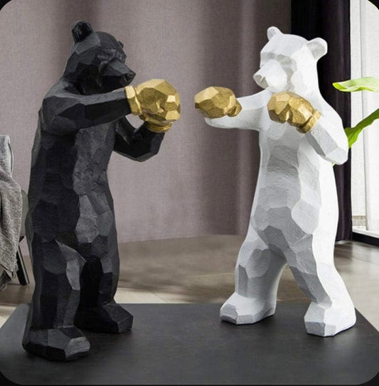 Boxing bear decor