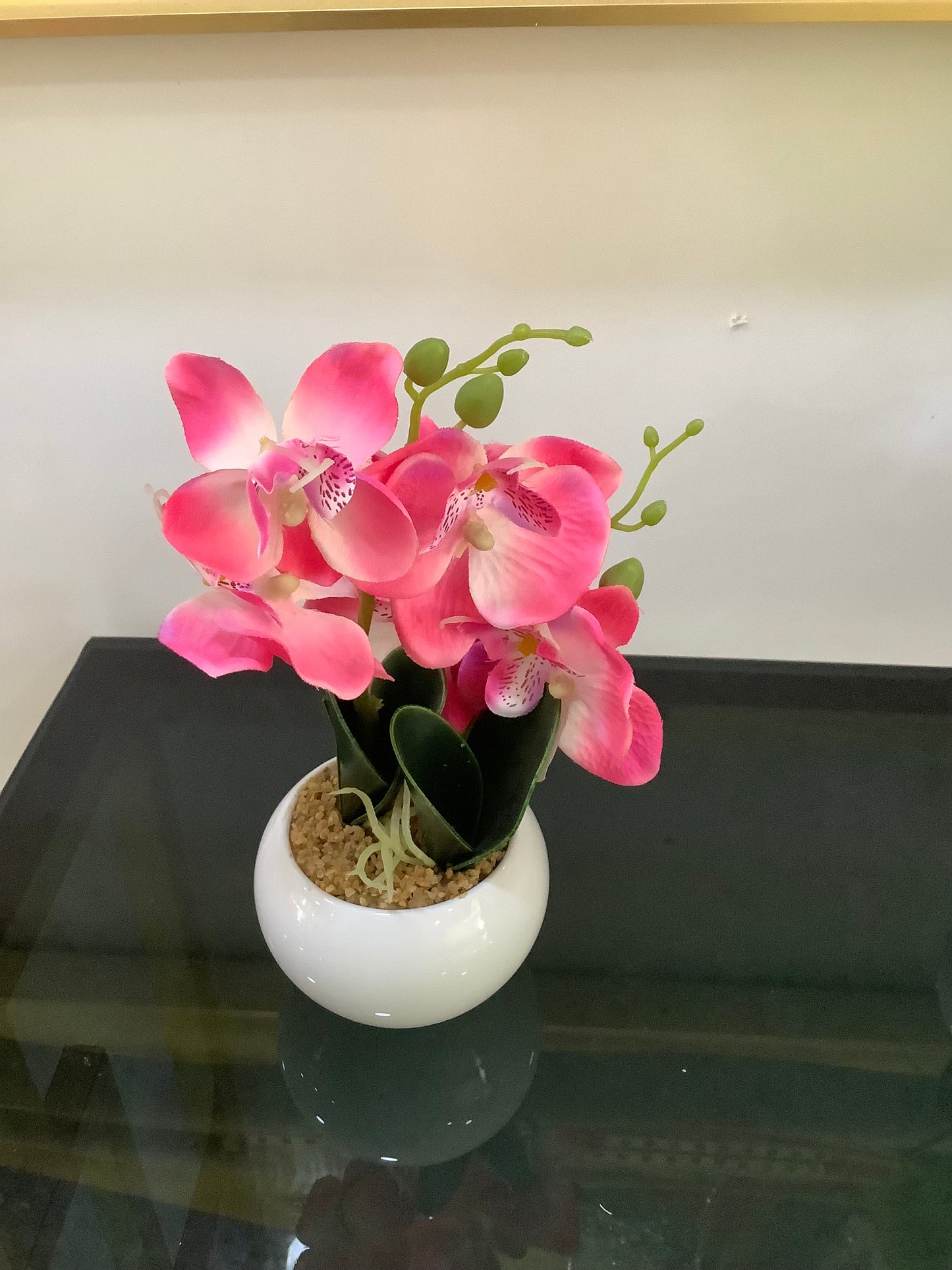 Small ceramic orchid