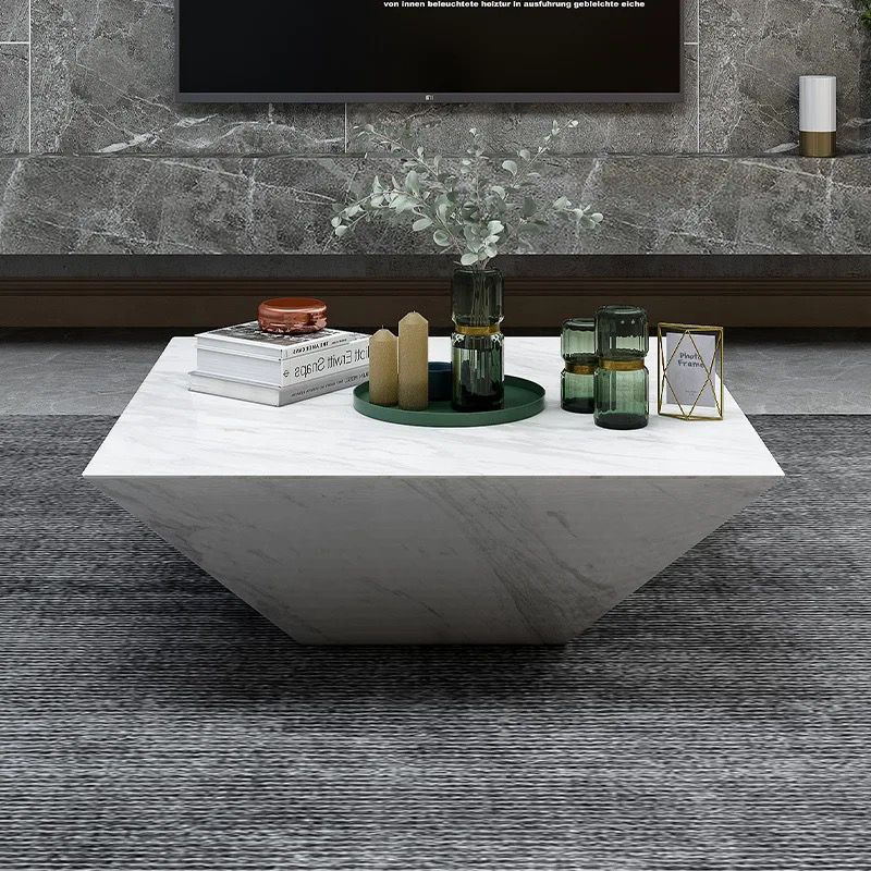 Italy modern art style natural marble coffee table