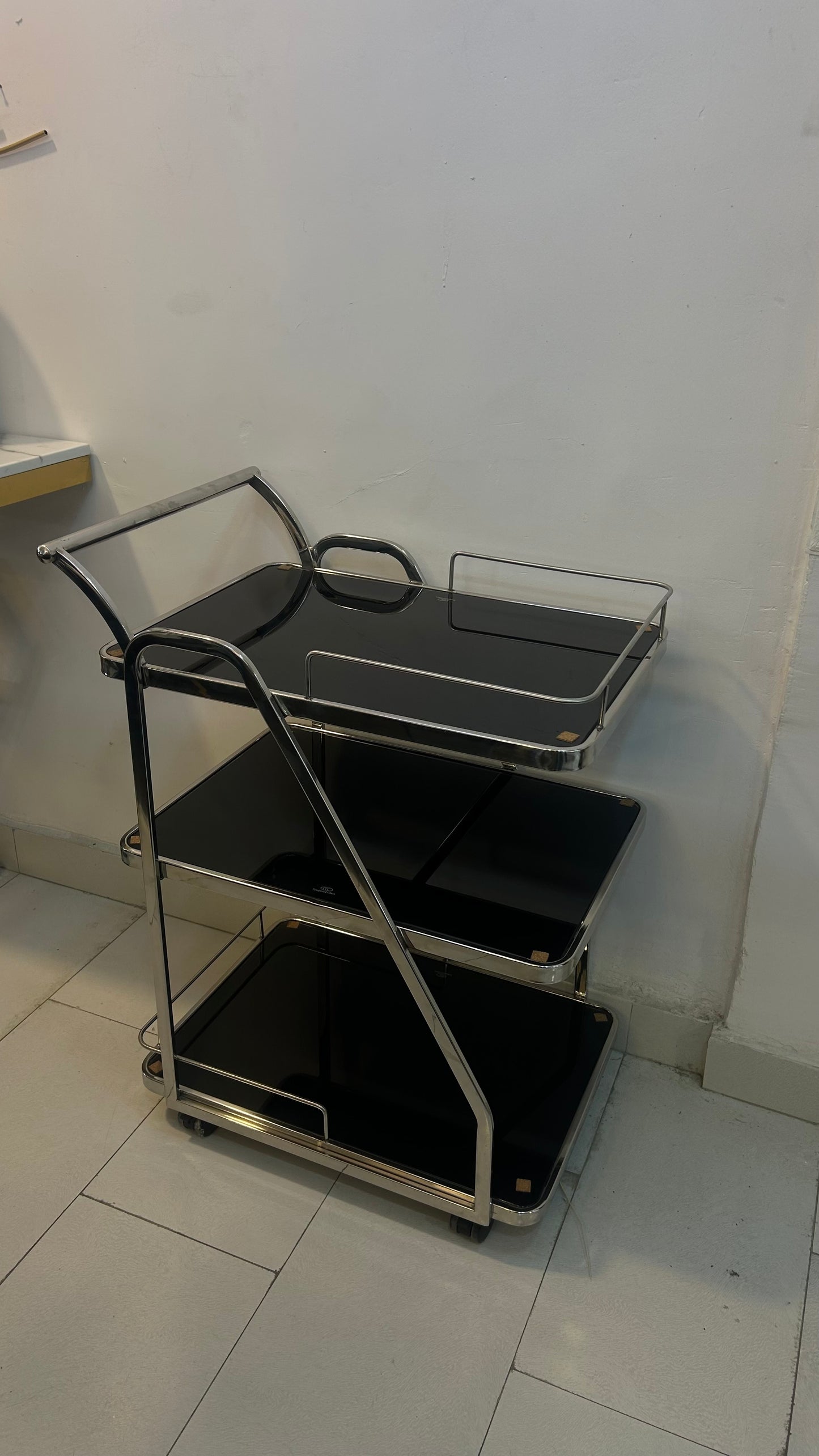 Wine Trolley (Silver)