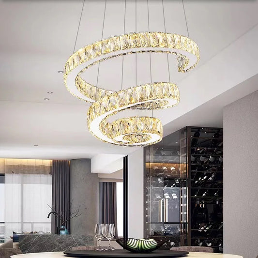 3 Tones crystal chandelier