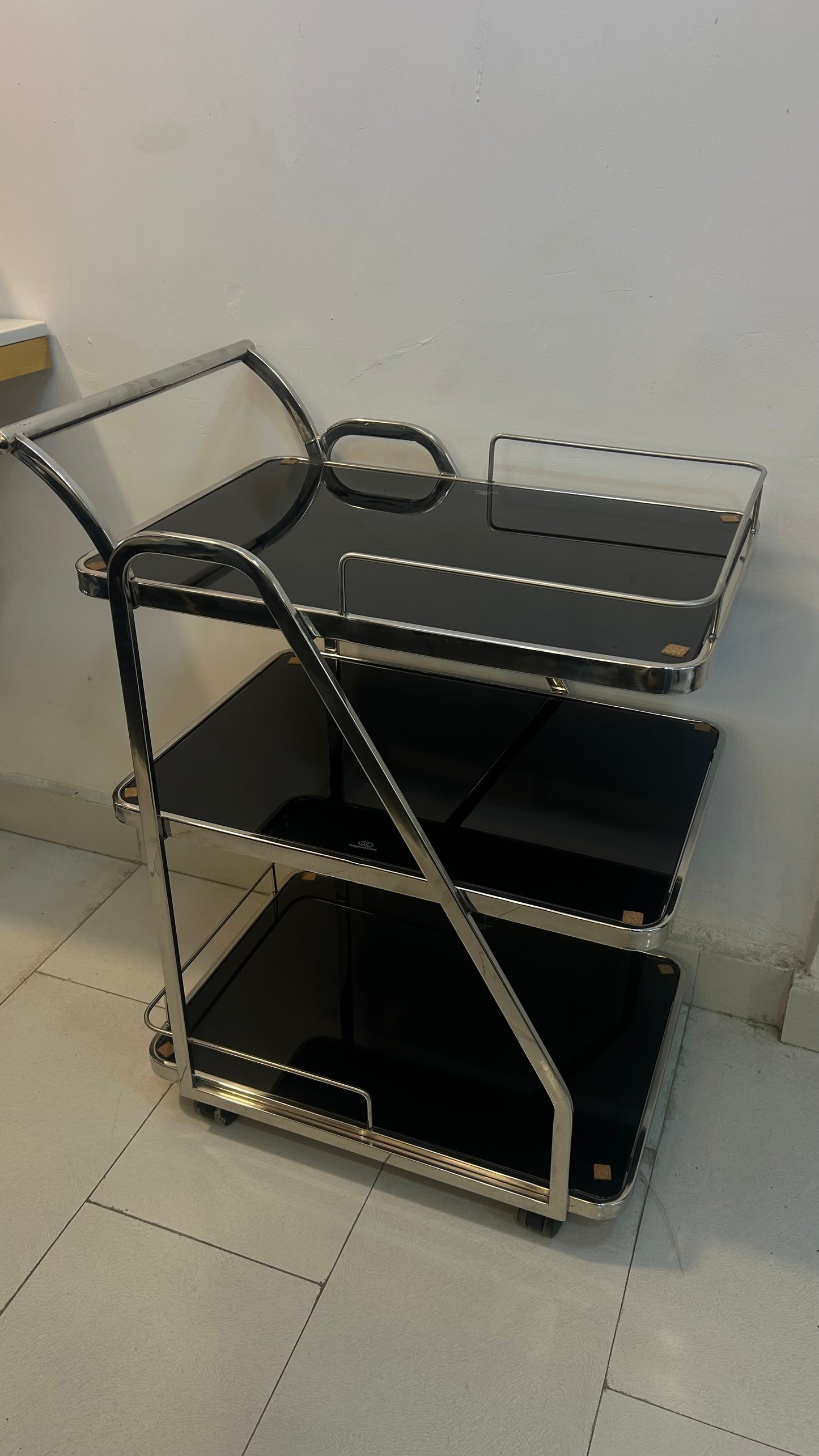 Wine Trolley (Silver)