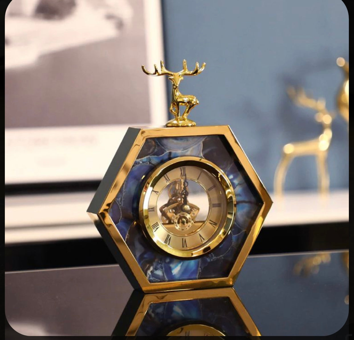 Luxury Reindeer clock CL01