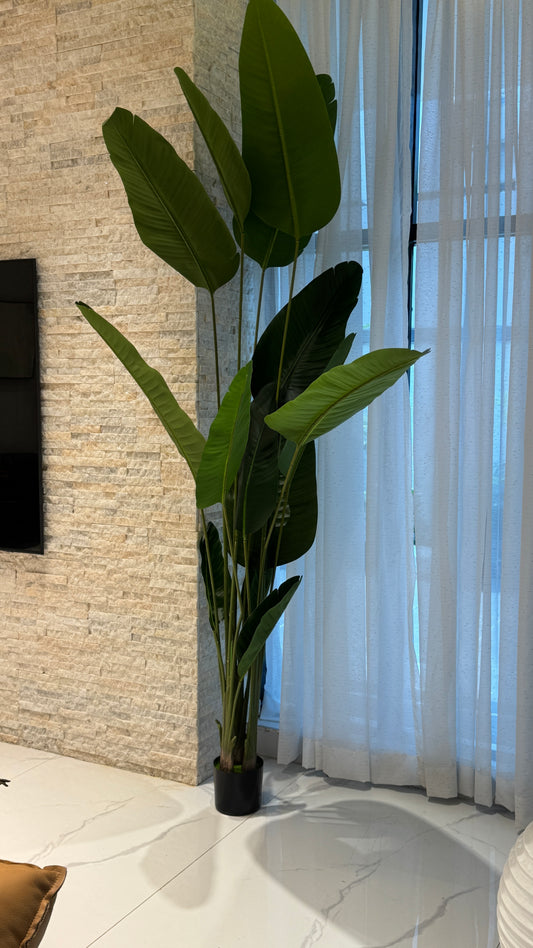 Faux big banana leaf plant PLT02