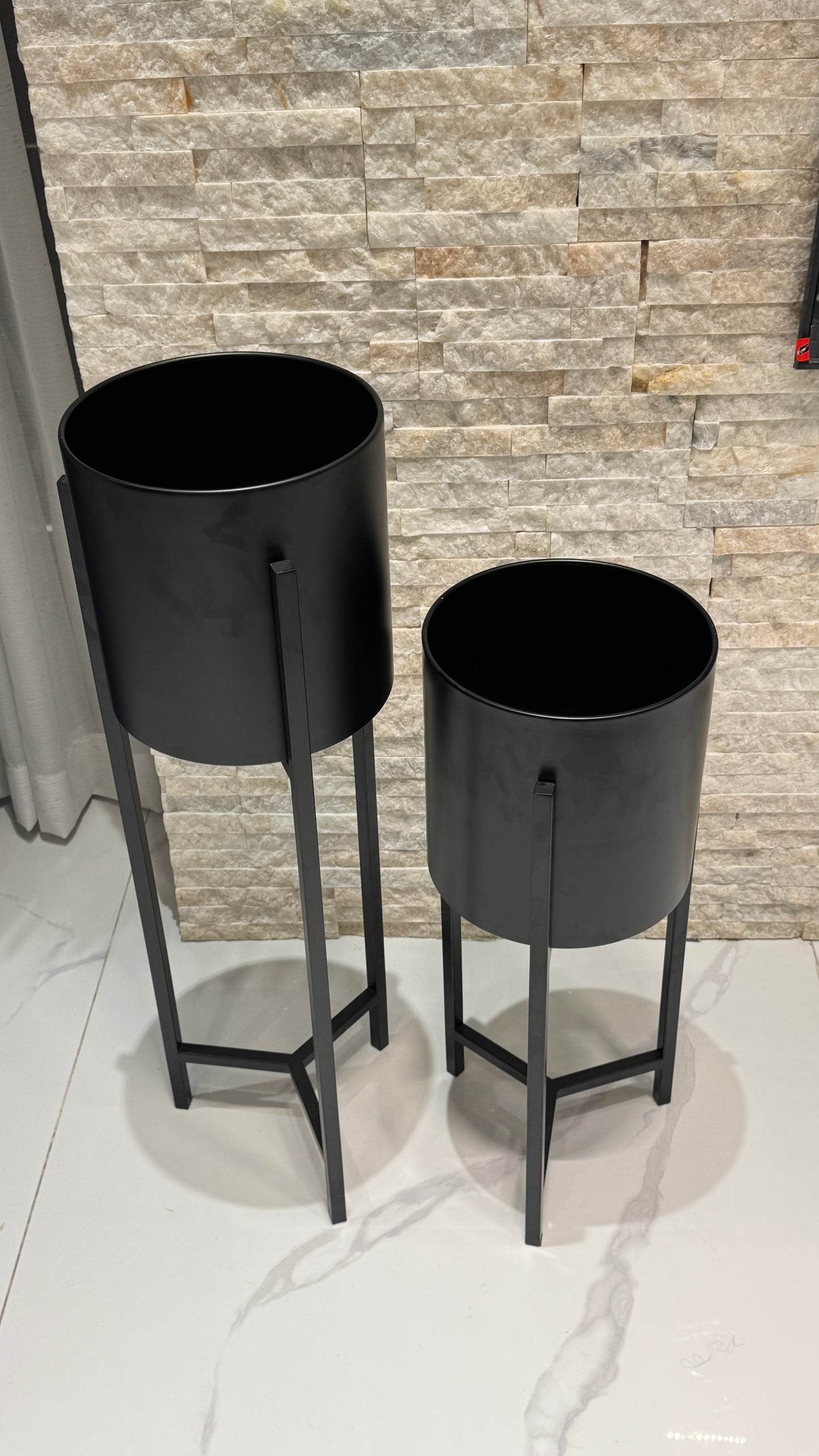 Matte Black Stainless Vase SN03