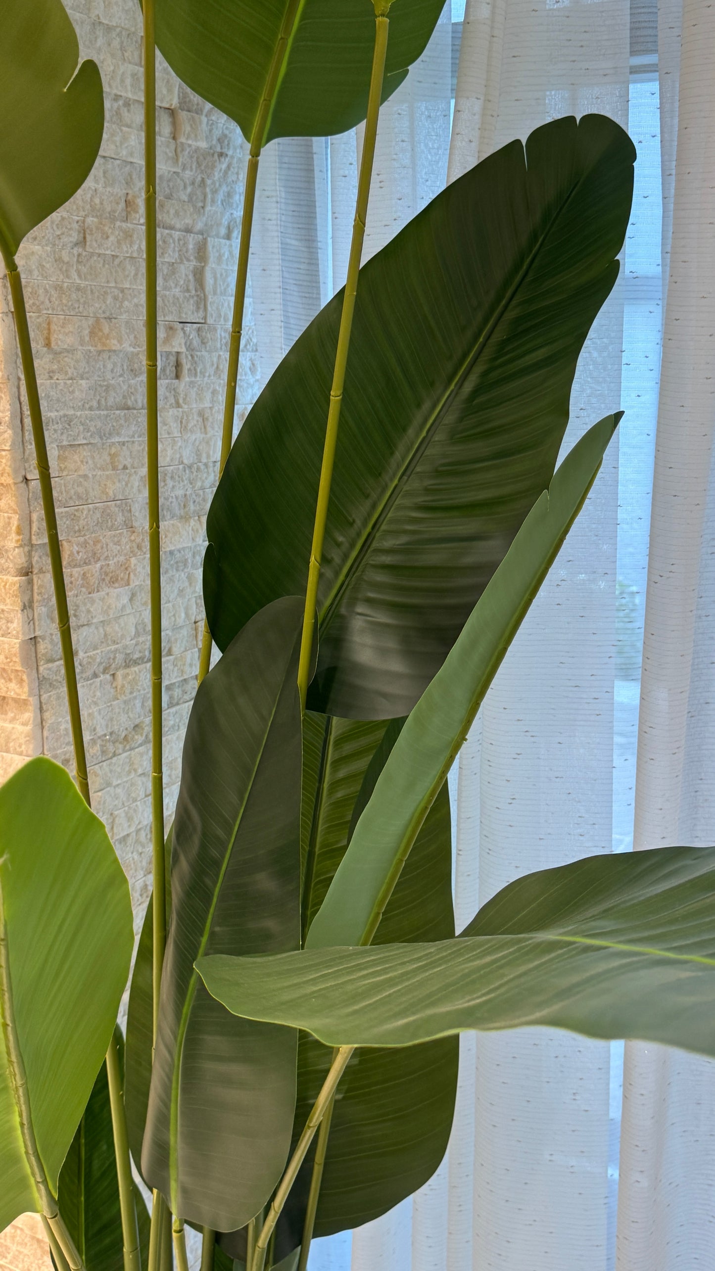 Faux big banana leaf plant PLT02