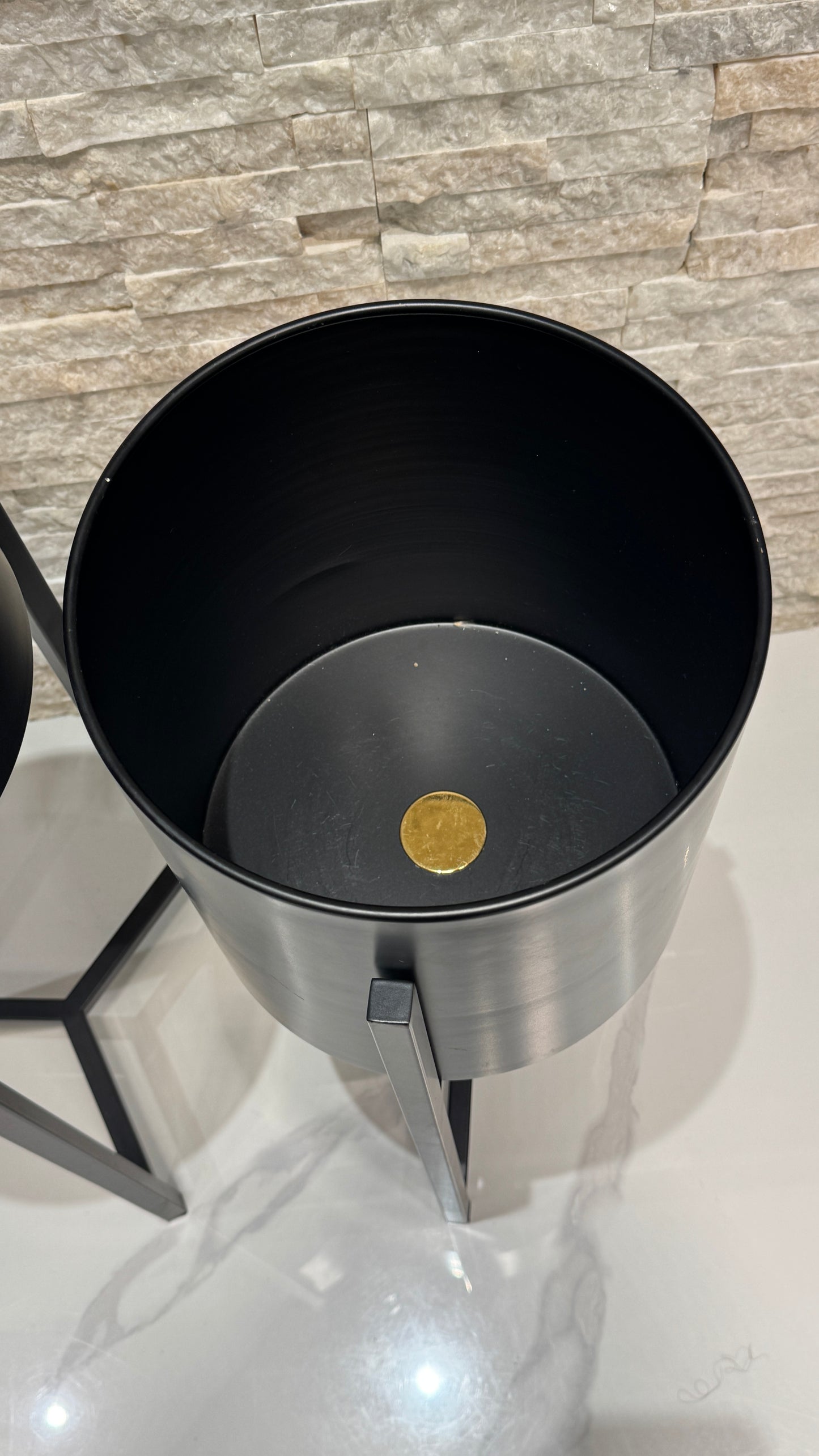 Matte Black Stainless Vase SN03