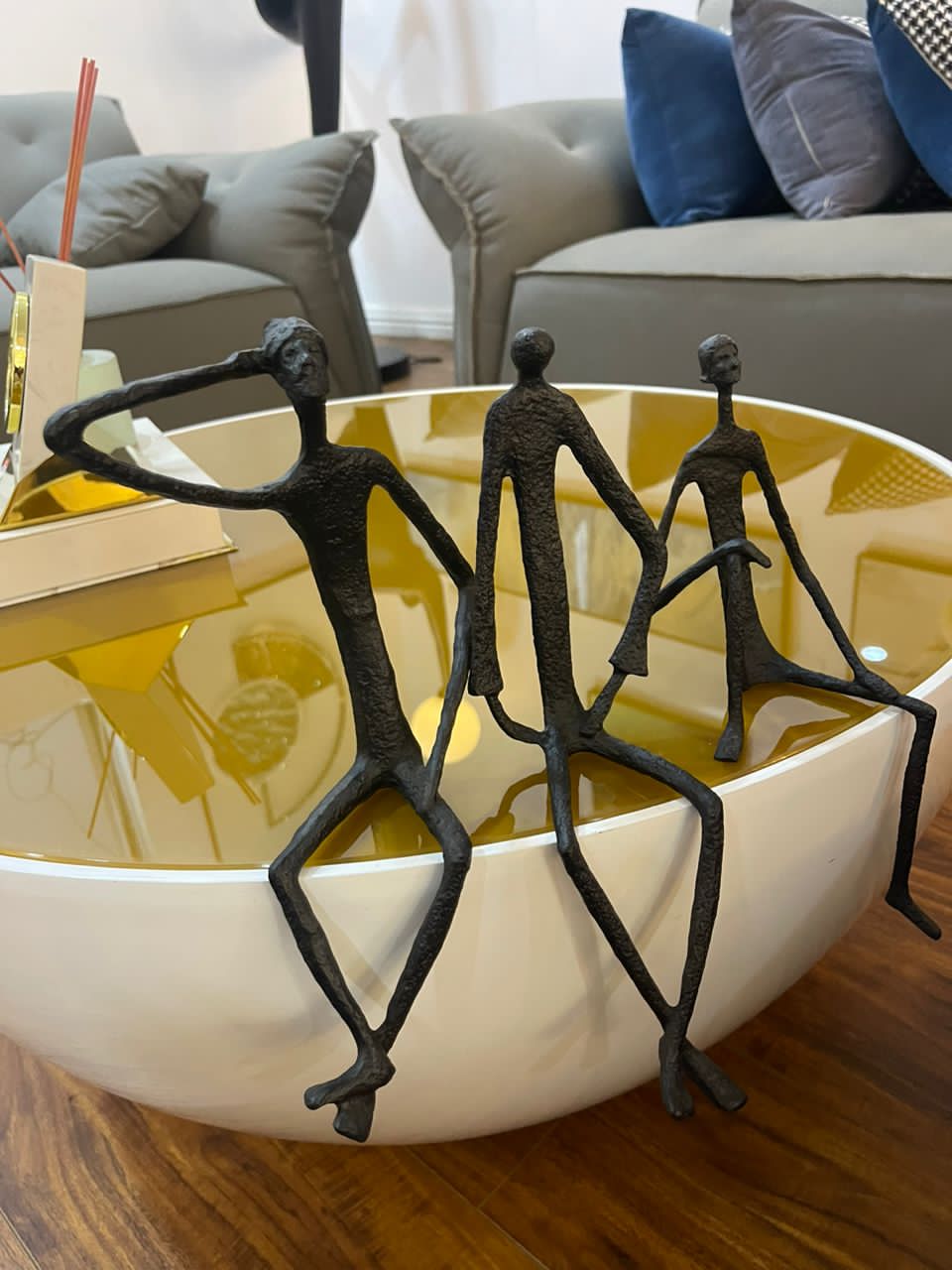 Black metalman decor