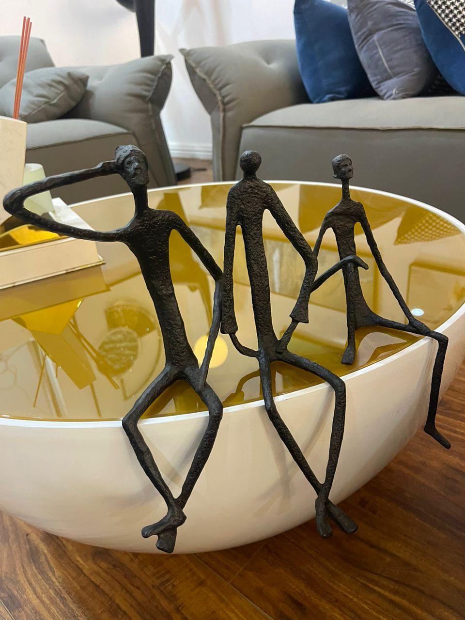 Black metalman decor