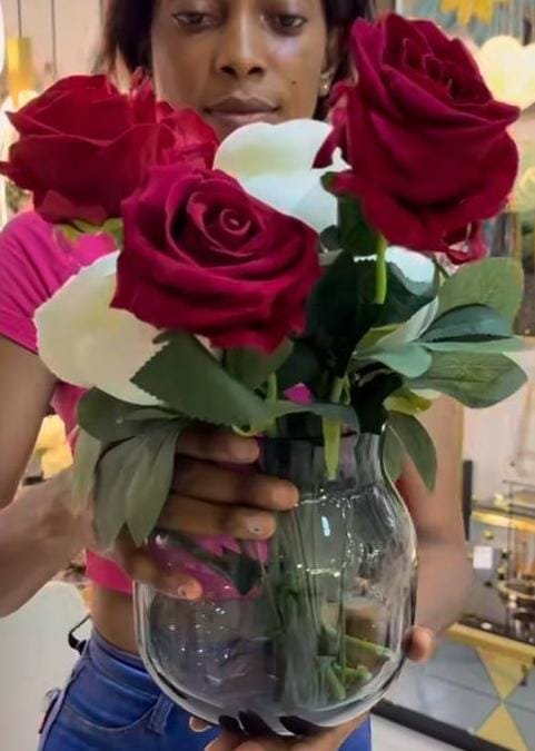 Vase and pampers