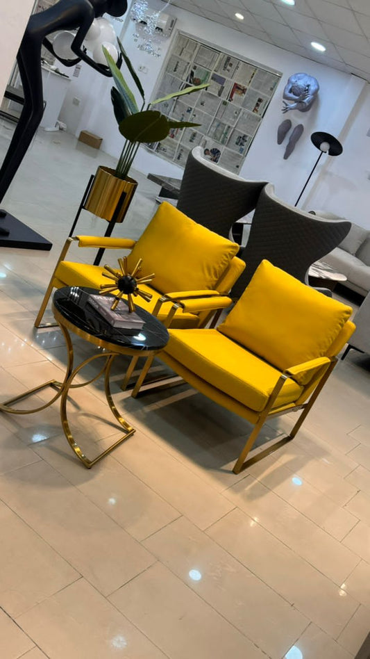 Leather accent chairs