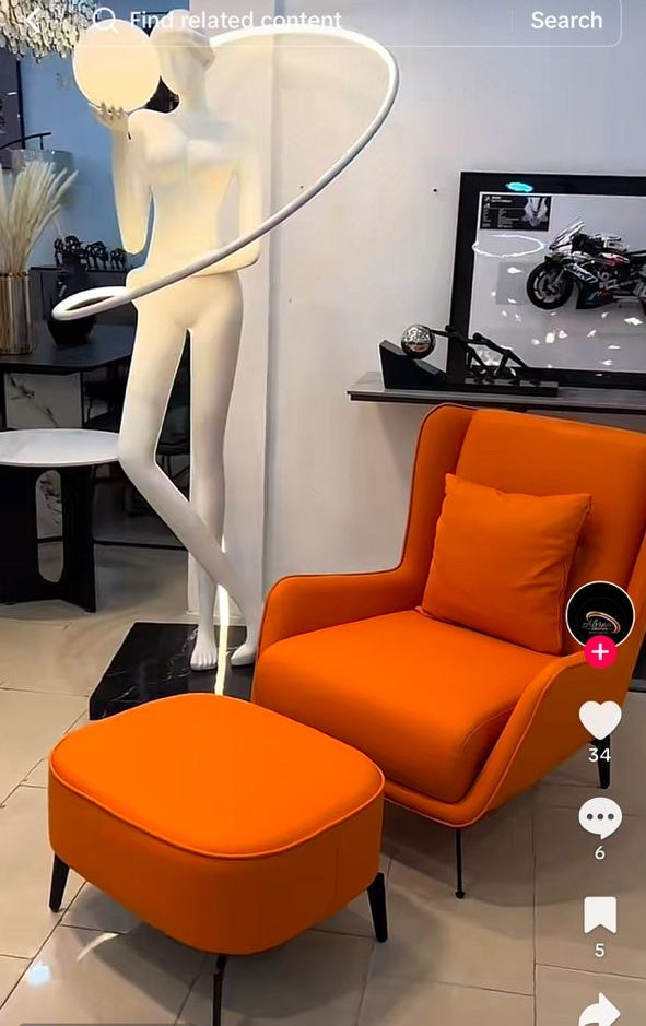 Relaxing sofa chair