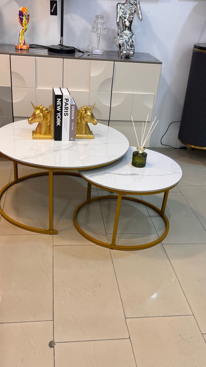 Real marble minimalist table