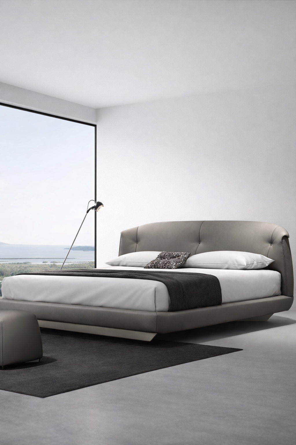 6 by 7ft Bedframe (Leather)