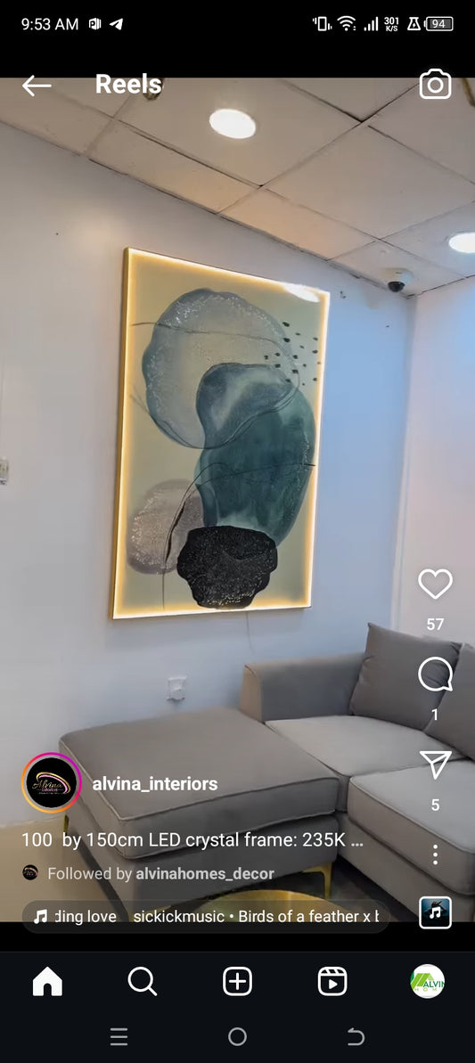 100 by 140cm led frame