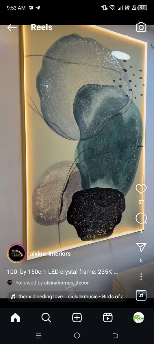 100 by 140cm led frame