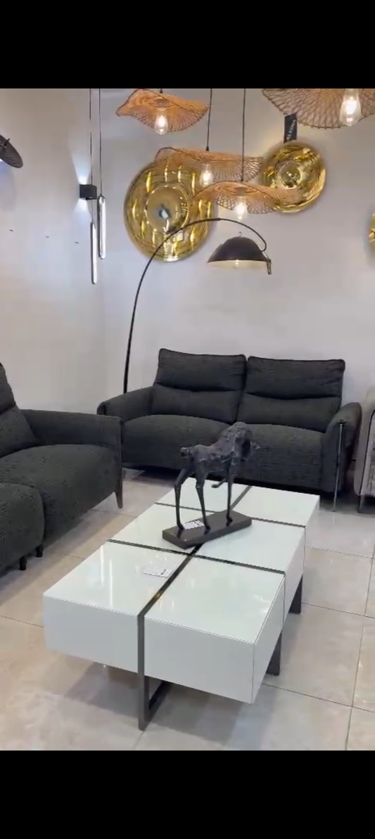 Coffee table white and black