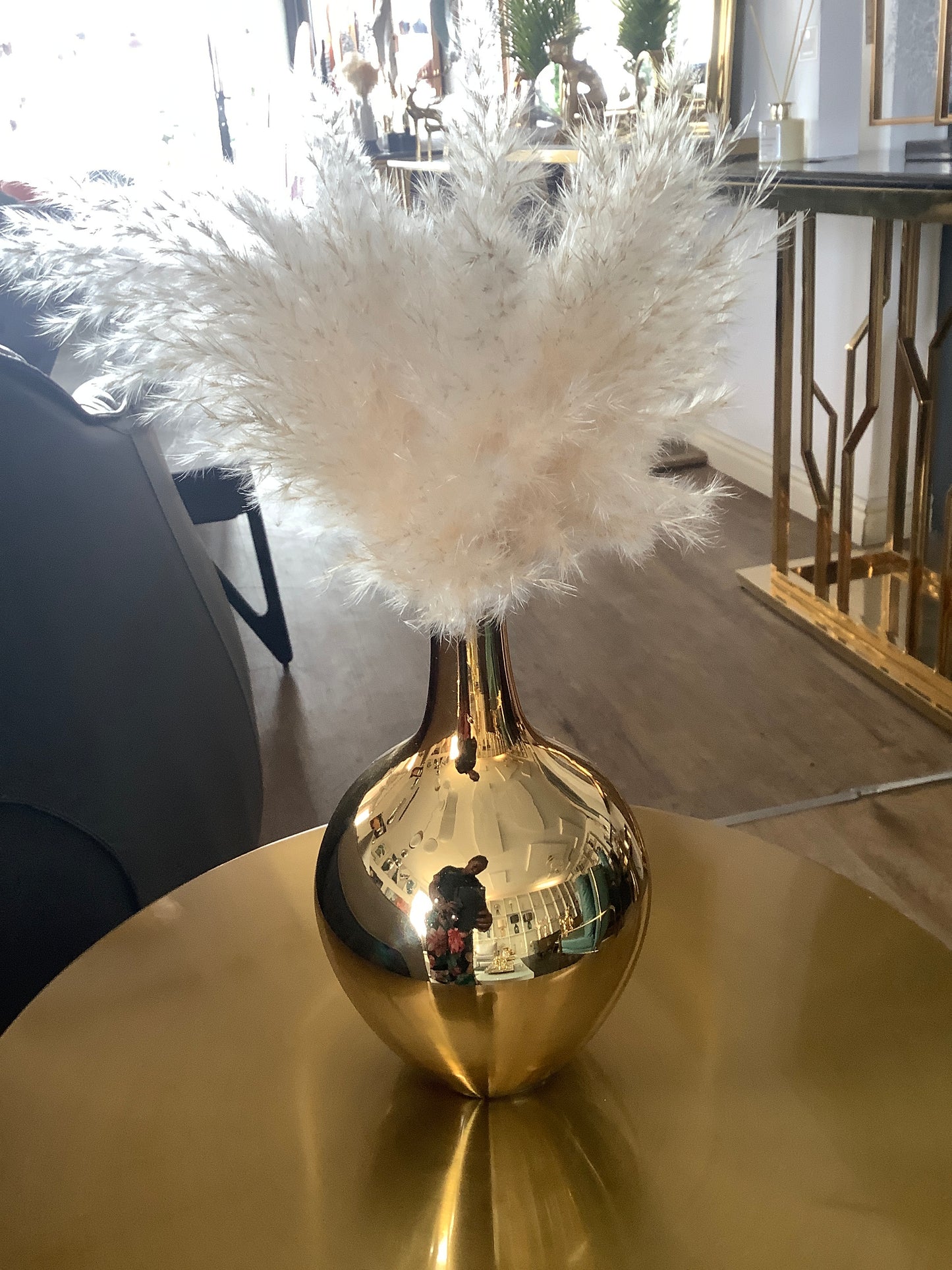 Pampas and vase