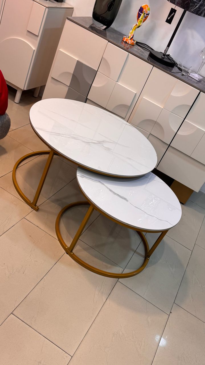 Real marble minimalist table