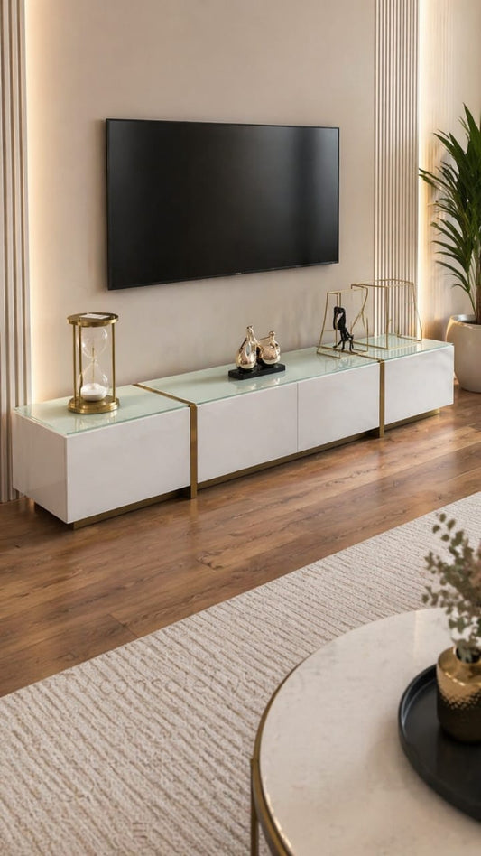 Tv console(white)