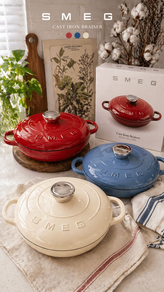 SMEG cast Iron braiser