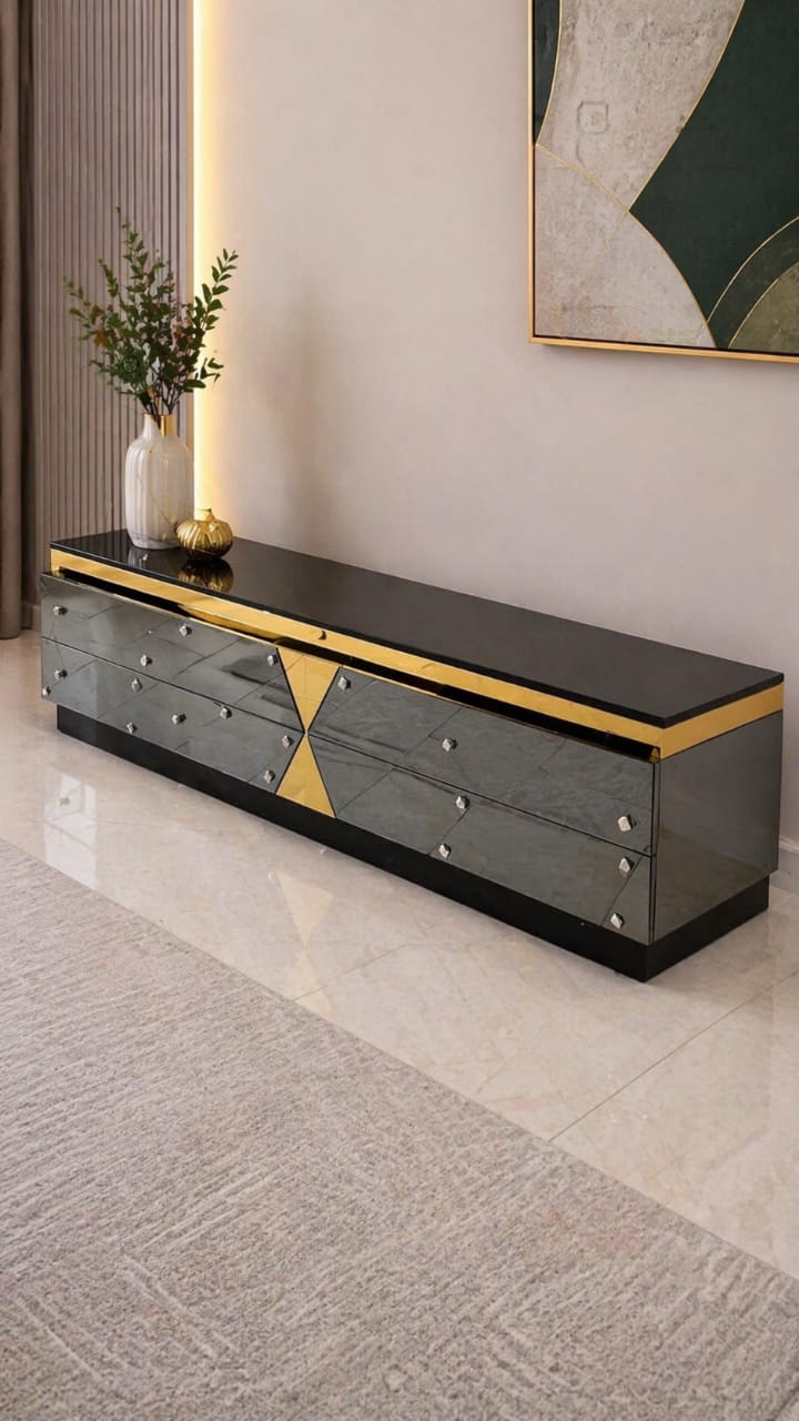 All glass Tv stand