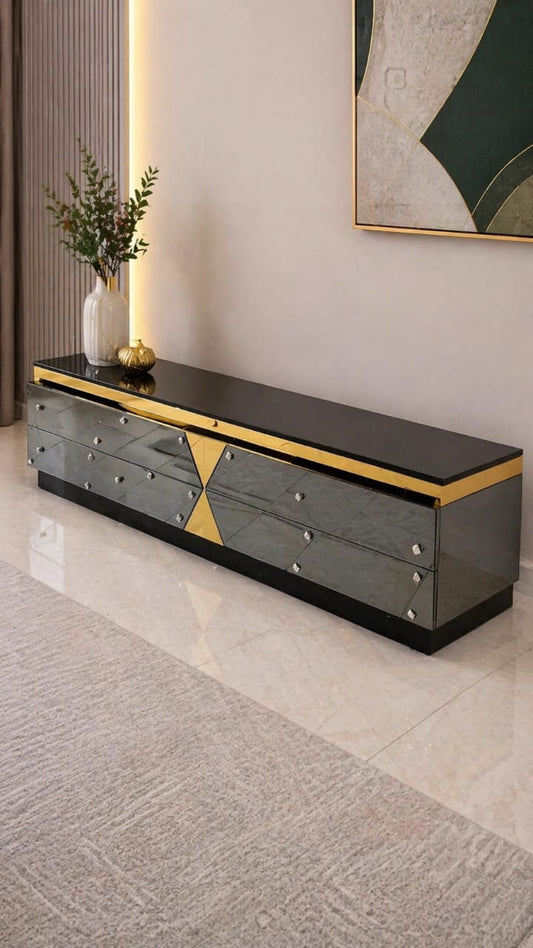 All glass Tv stand