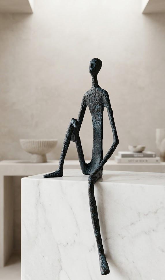 Black metalman decor BJ-0123