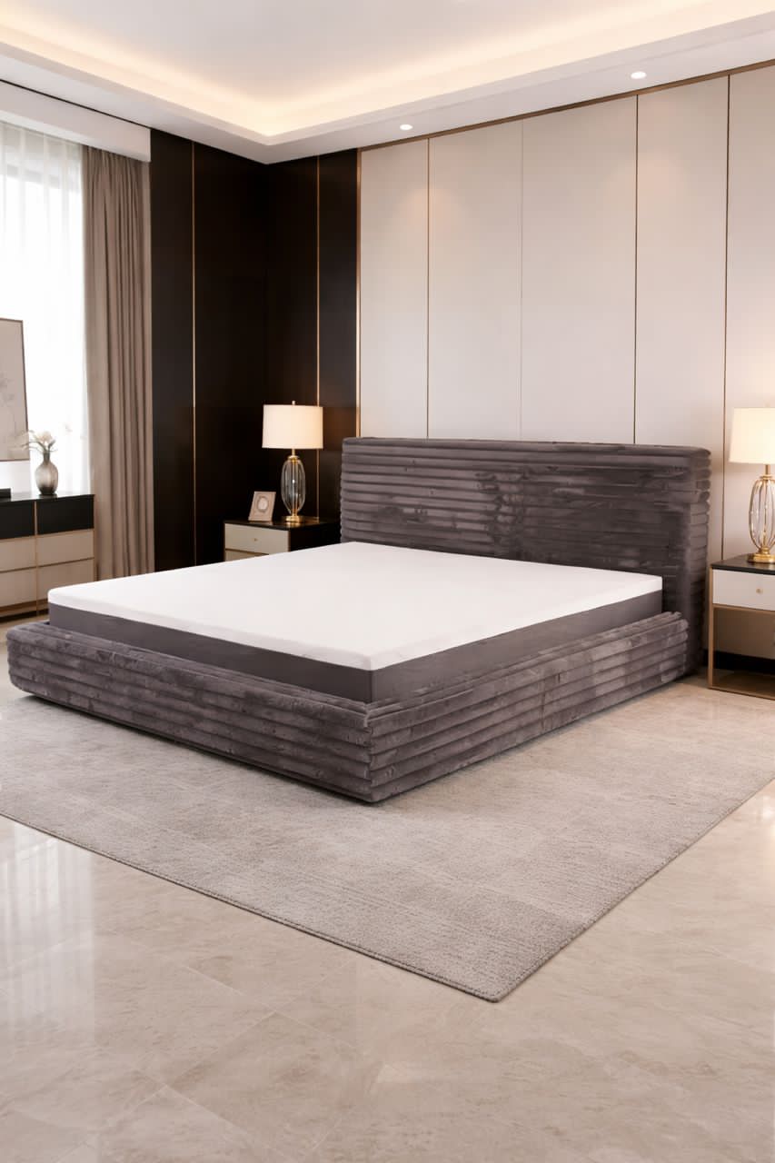 Boneless bedframe and mattress ( 6 by 7ft)