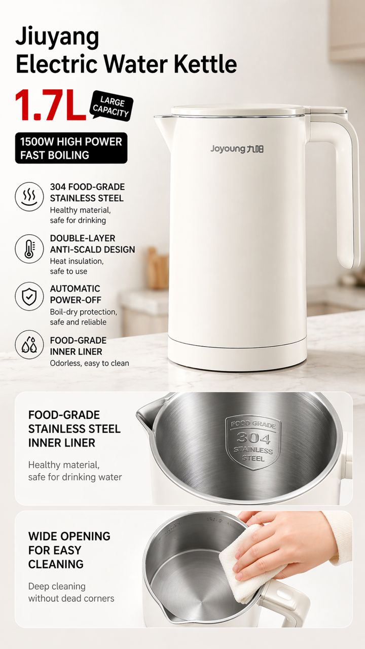 1.7L electric kettle