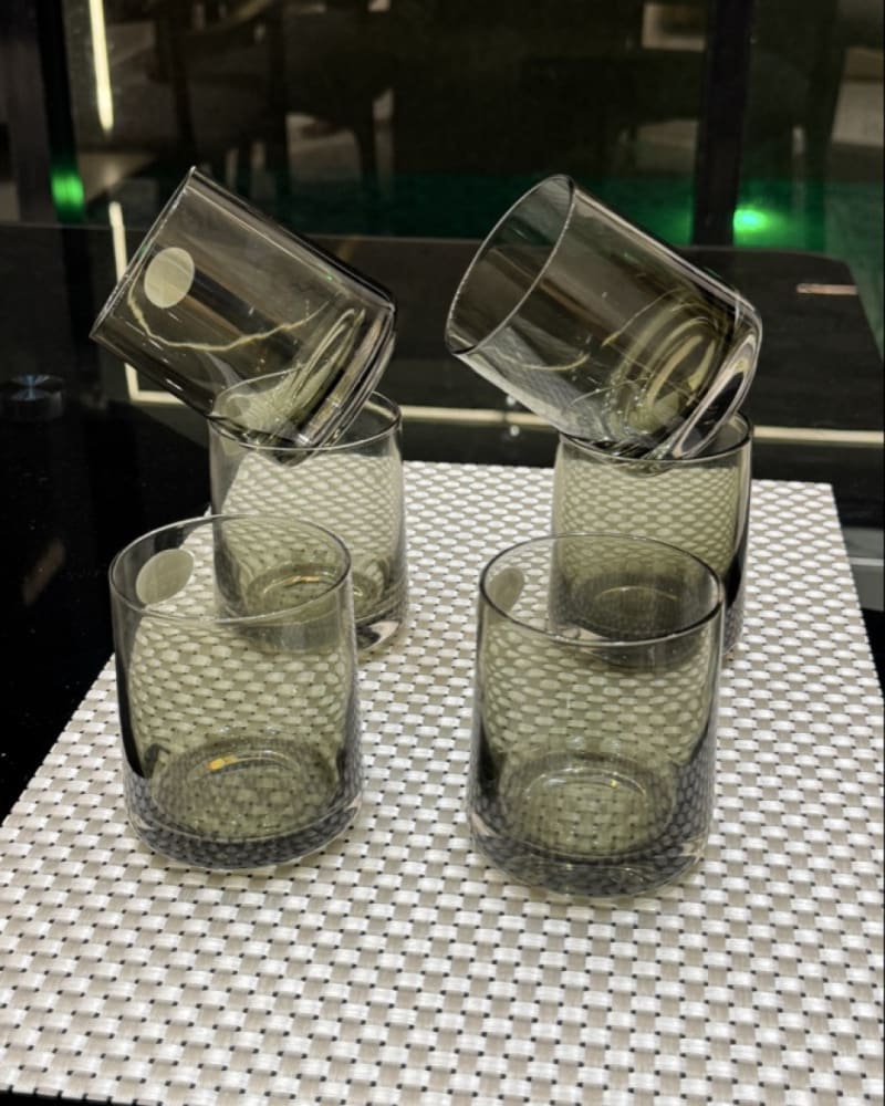 Smoked Glass Tumbler set(6pcs)