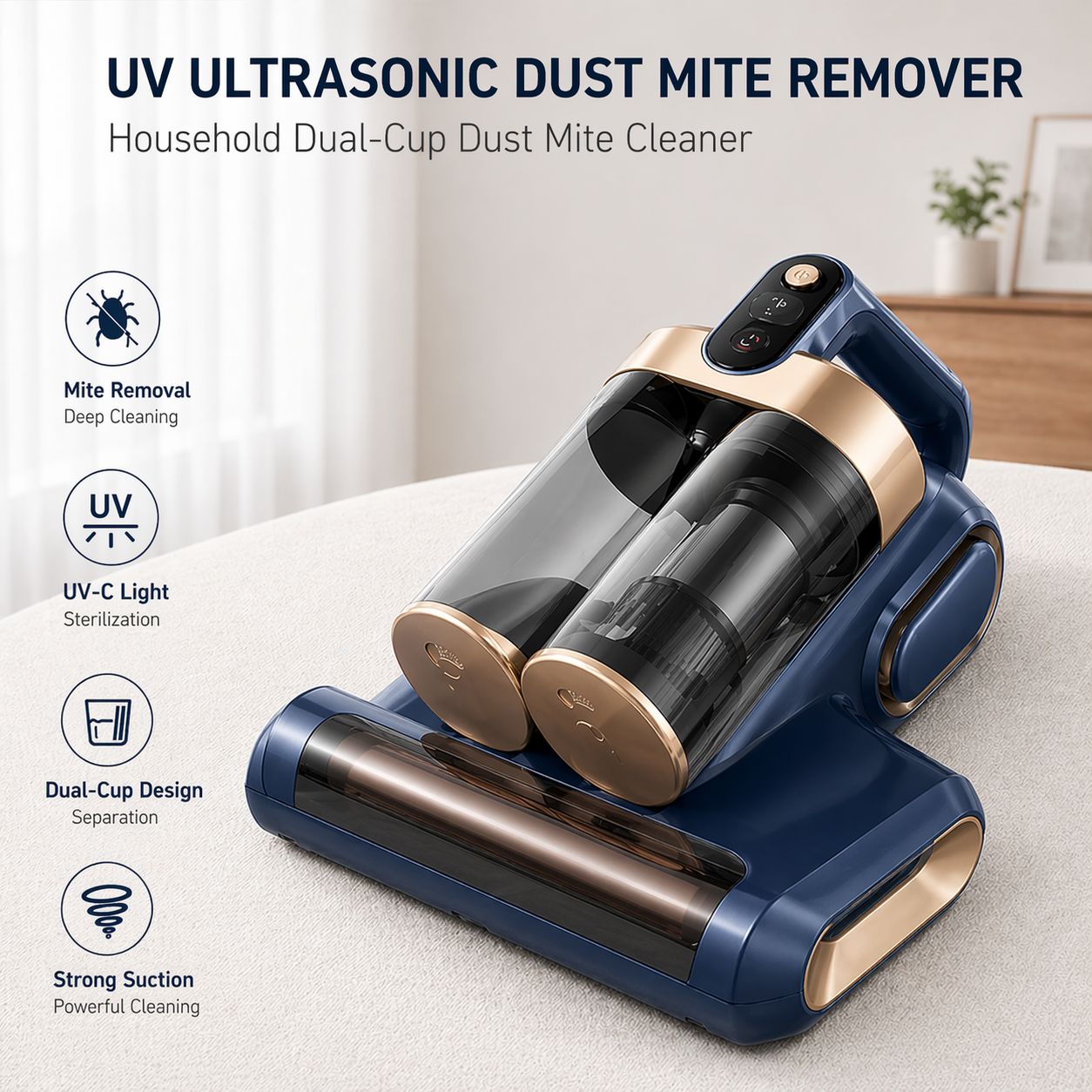 UV ultrasonic dust mite remover