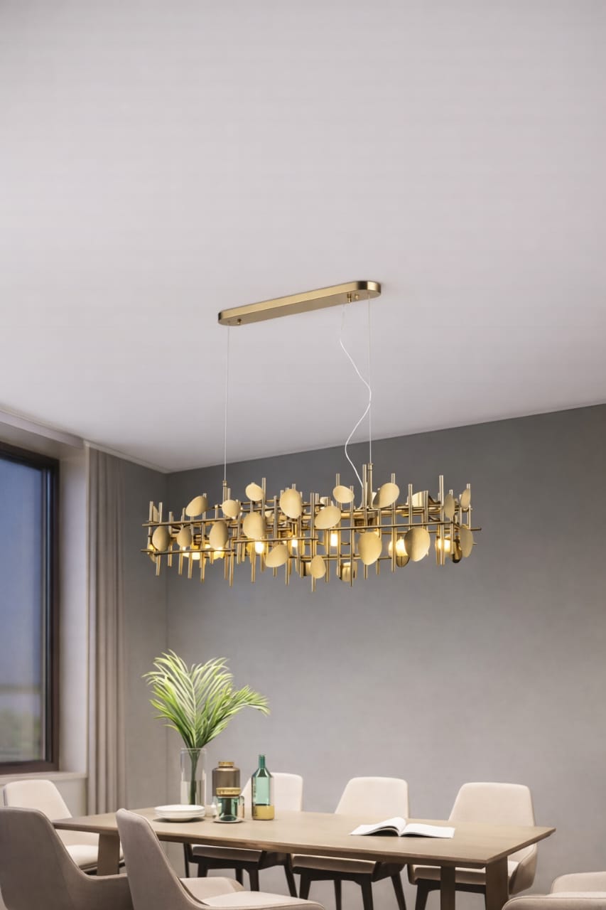 All Gold Chandelier