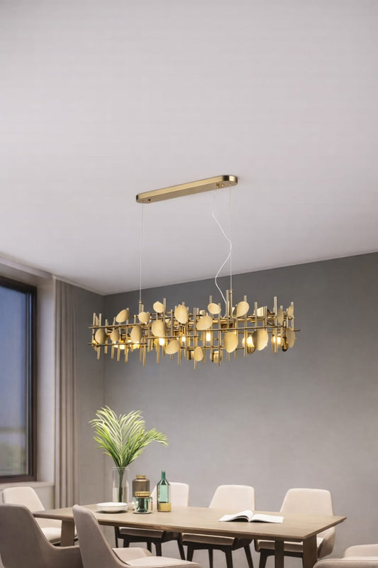 All Gold Chandelier