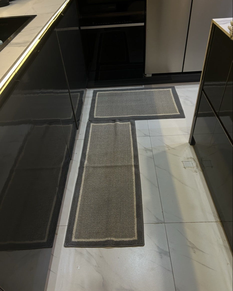 3 in 1 kitchen foot mat/Door mat (Grey)
