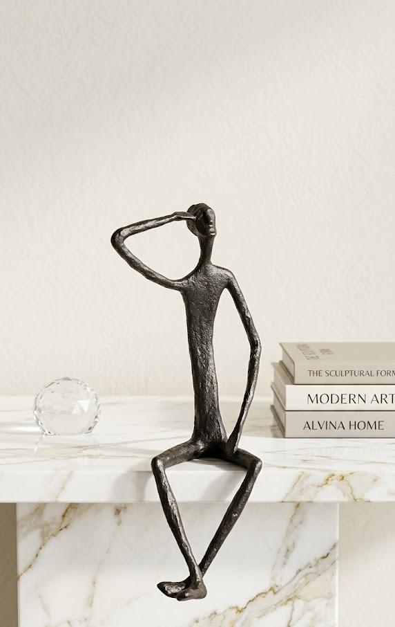 Black metalman decor BJ-0123