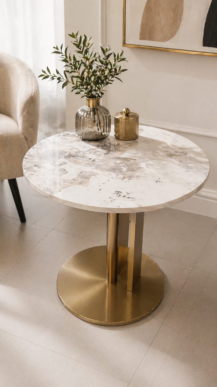 2 in 1 Coffee table Gold
