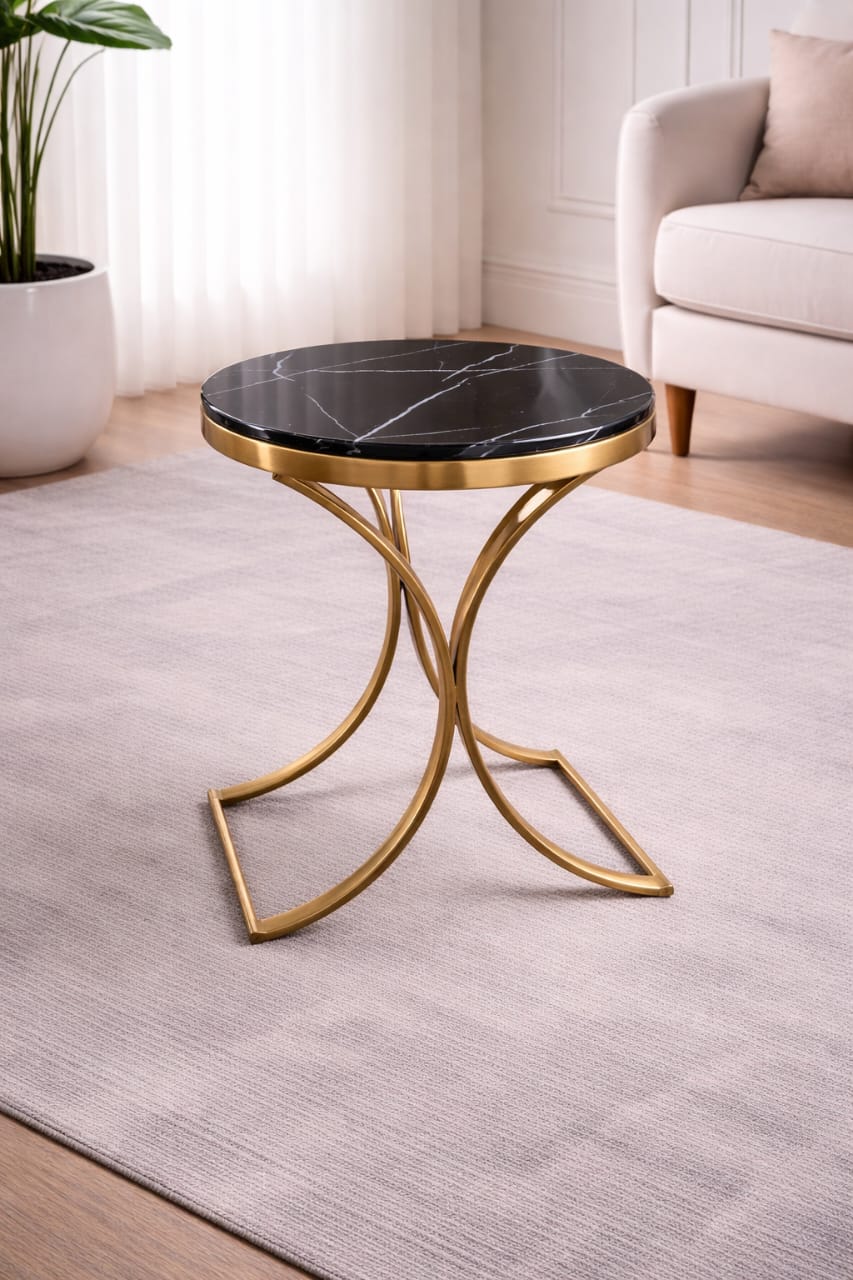 Side stool marble top