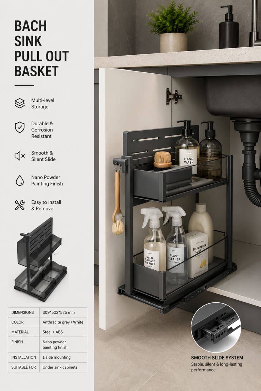 Bach Sink Pullout Basket