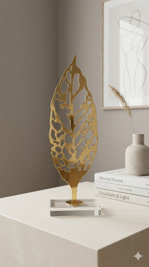 Crystal base leaf decor LF06