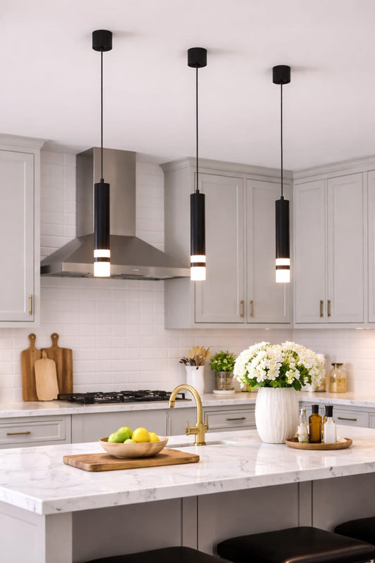 Black Microphone Pendant light